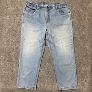 Vintage Haband‎ Casual Joe Jeans Men's 42M Relaxed Fit Elastic Waist Light Blue